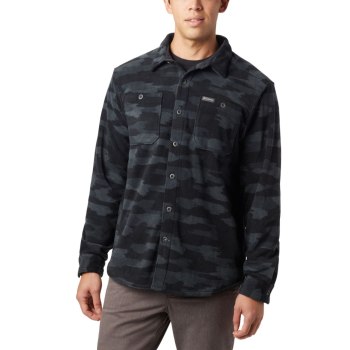 Columbia Overhemd Heren, Flare Gun Fleece Over Zwart Camo, 18CFREZHQ